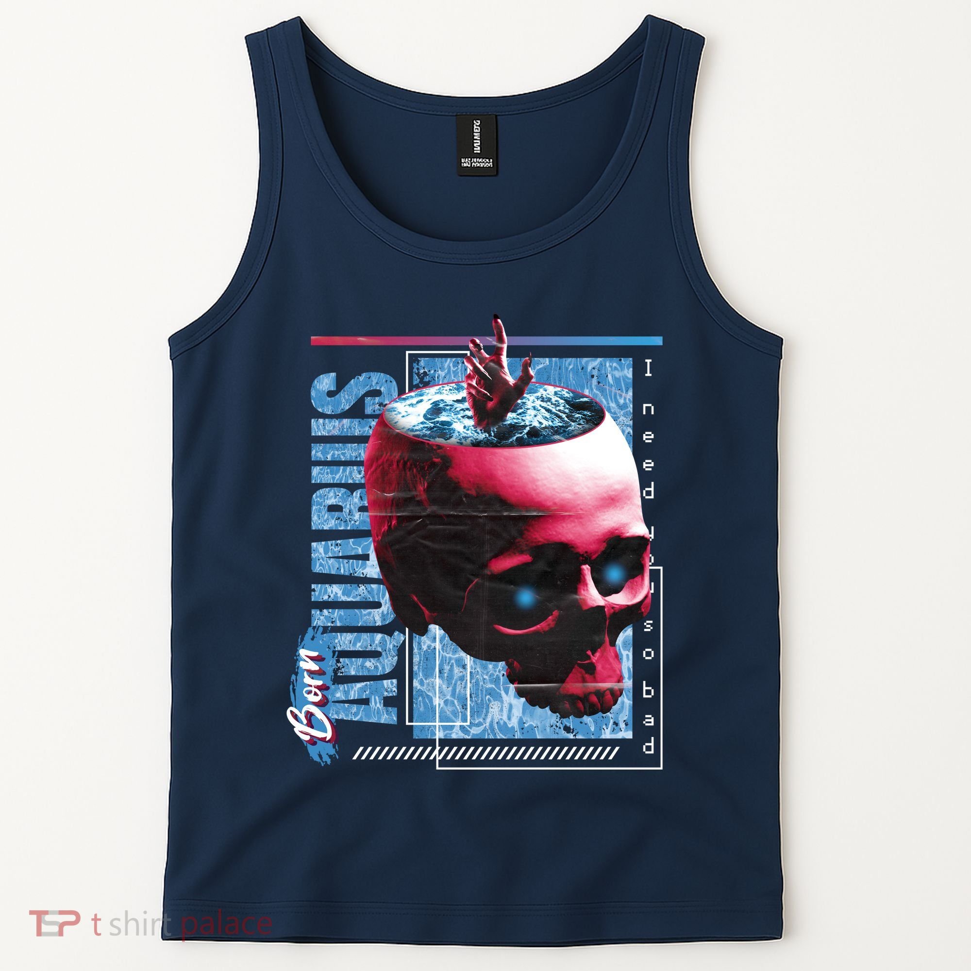 Born Aquarius Horoscope Tank Top