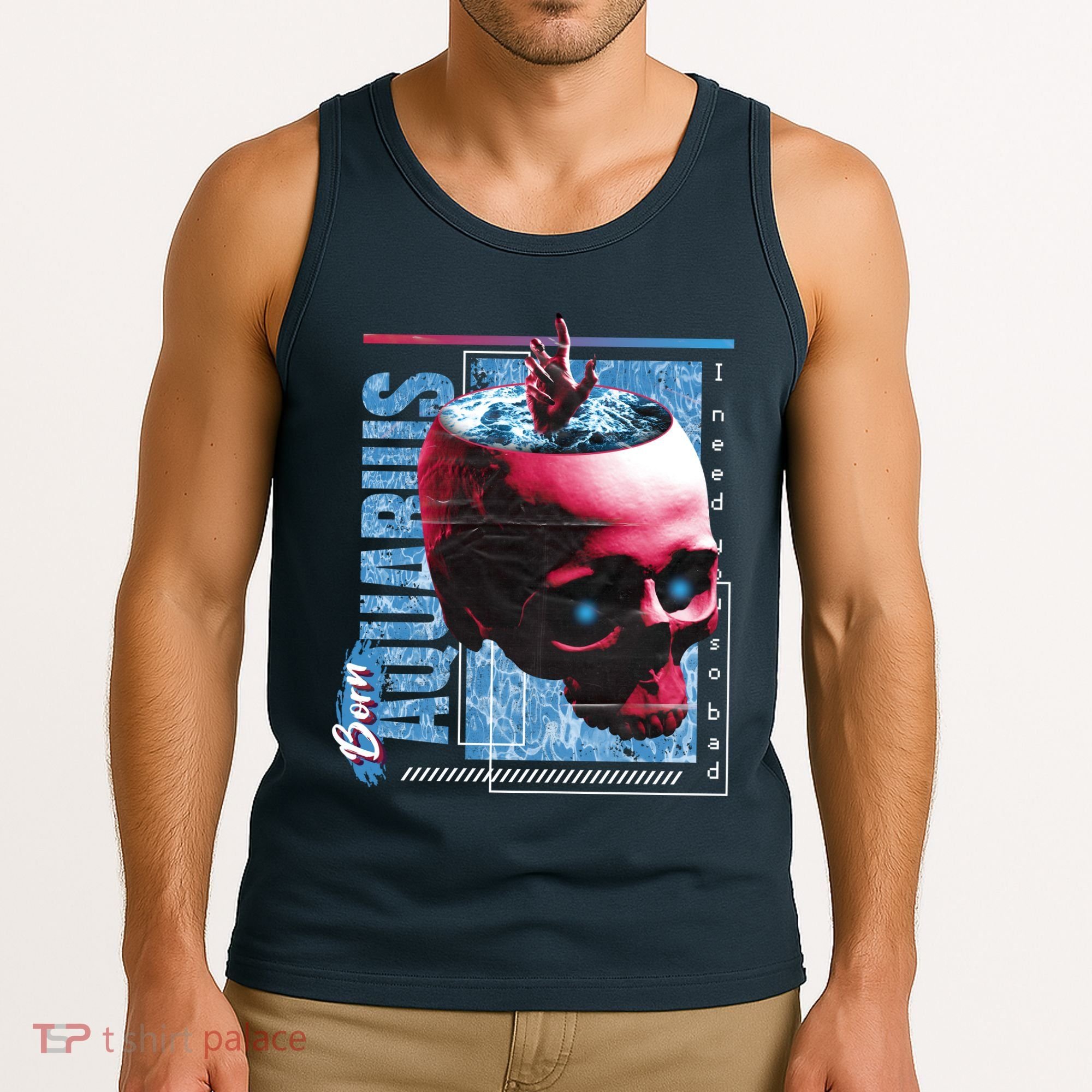 Born Aquarius Horoscope Tank Top