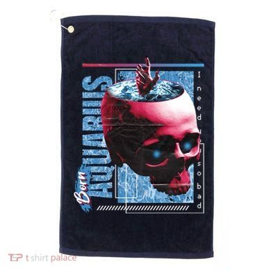 Born Aquarius Horoscope Golf Towel