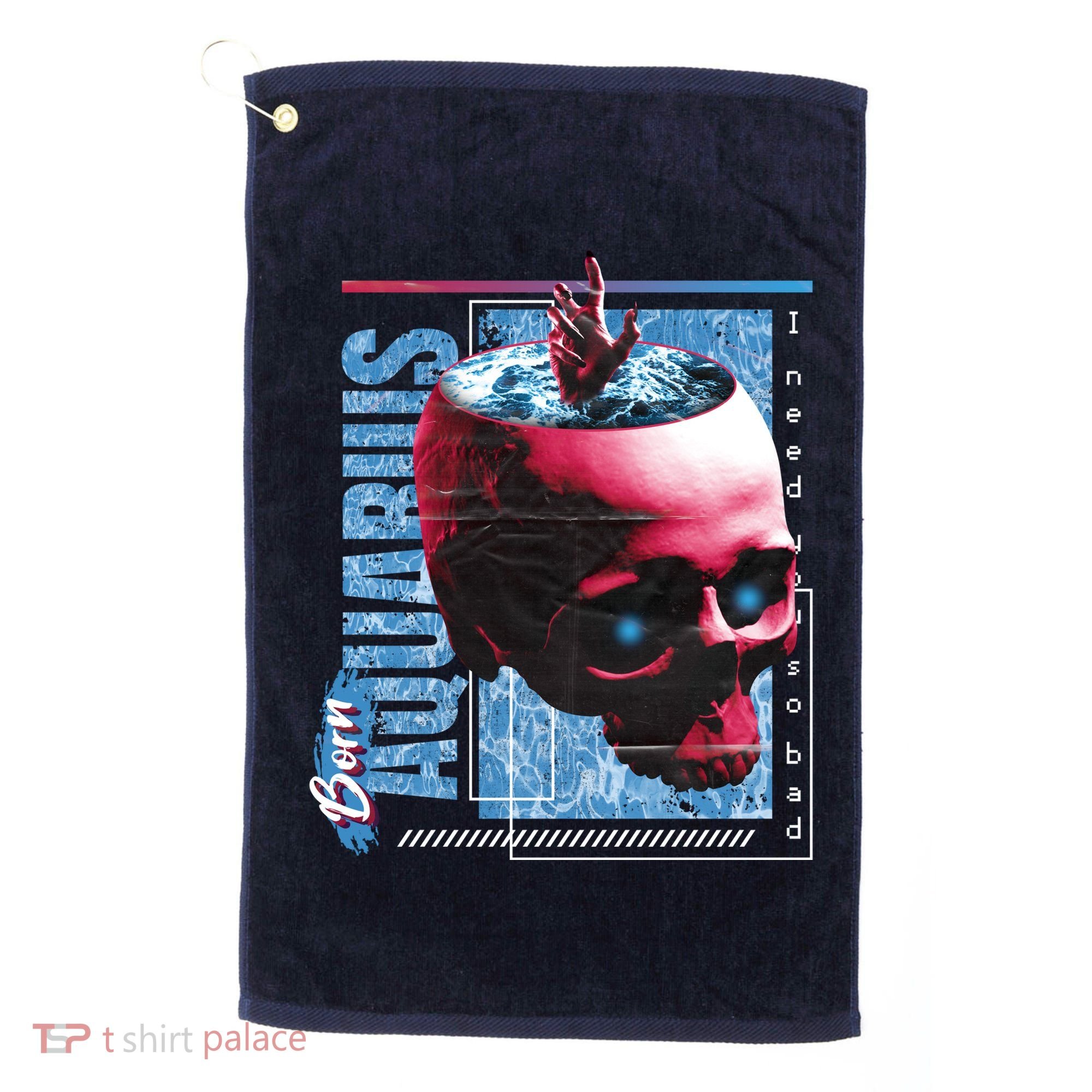 Born Aquarius Horoscope Golf Towel