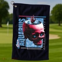 Born Aquarius Horoscope Golf Towel thumb 1