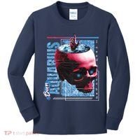 Born Aquarius Horoscope Kids Long Sleeve Shirt thumb 0