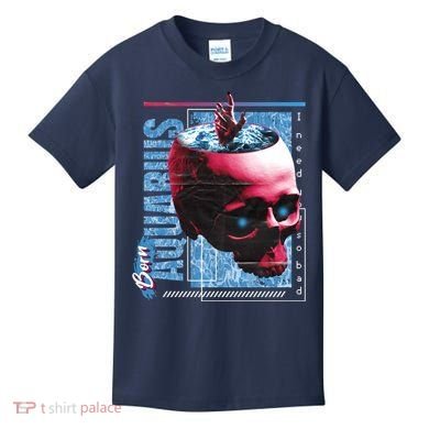 Born Aquarius Horoscope Kids T-Shirt