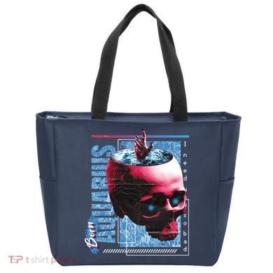 Born Aquarius Horoscope Tote Bag