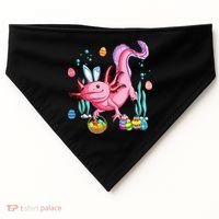 Bunny Axolotl Hunting Easter Eggs Basket Costume USA-Made Doggie Bandana thumb 0