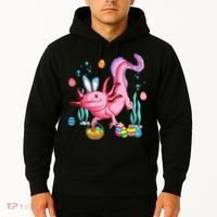 Bunny Axolotl Hunting Easter Eggs Basket Costume Hoodie thumb 2
