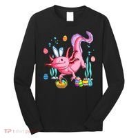 Bunny Axolotl Hunting Easter Eggs Basket Costume Long Sleeve Shirt thumb 0