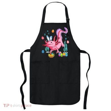 Bunny Axolotl Hunting Easter Eggs Basket Costume Apron