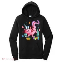 Bunny Axolotl Hunting Easter Eggs Basket Costume Women's Hoodie thumb 0