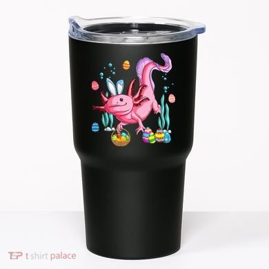 Bunny Axolotl Hunting Easter Eggs Basket Costume Tumbler