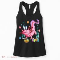 Bunny Axolotl Hunting Easter Eggs Basket Costume Women's Tank Top thumb 0