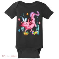 Bunny Axolotl Hunting Easter Eggs Basket Costume Baby Bodysuit thumb 0