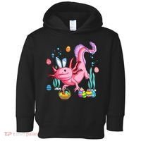 Bunny Axolotl Hunting Easter Eggs Basket Costume Toddler Hoodie thumb 0