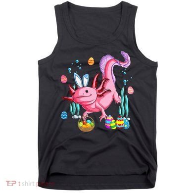 Bunny Axolotl Hunting Easter Eggs Basket Costume Tank Top