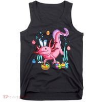 Bunny Axolotl Hunting Easter Eggs Basket Costume Tank Top thumb 0