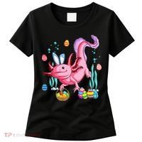Bunny Axolotl Hunting Easter Eggs Basket Costume Women's T-Shirt thumb 0
