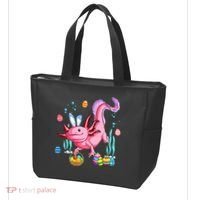 Bunny Axolotl Hunting Easter Eggs Basket Costume Tote Bag thumb 3