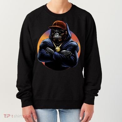 Bad Ass Hip Hop Monkey Women's Sweatshirt