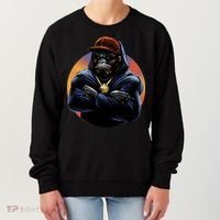 Bad Ass Hip Hop Monkey Women's Sweatshirt thumb 0