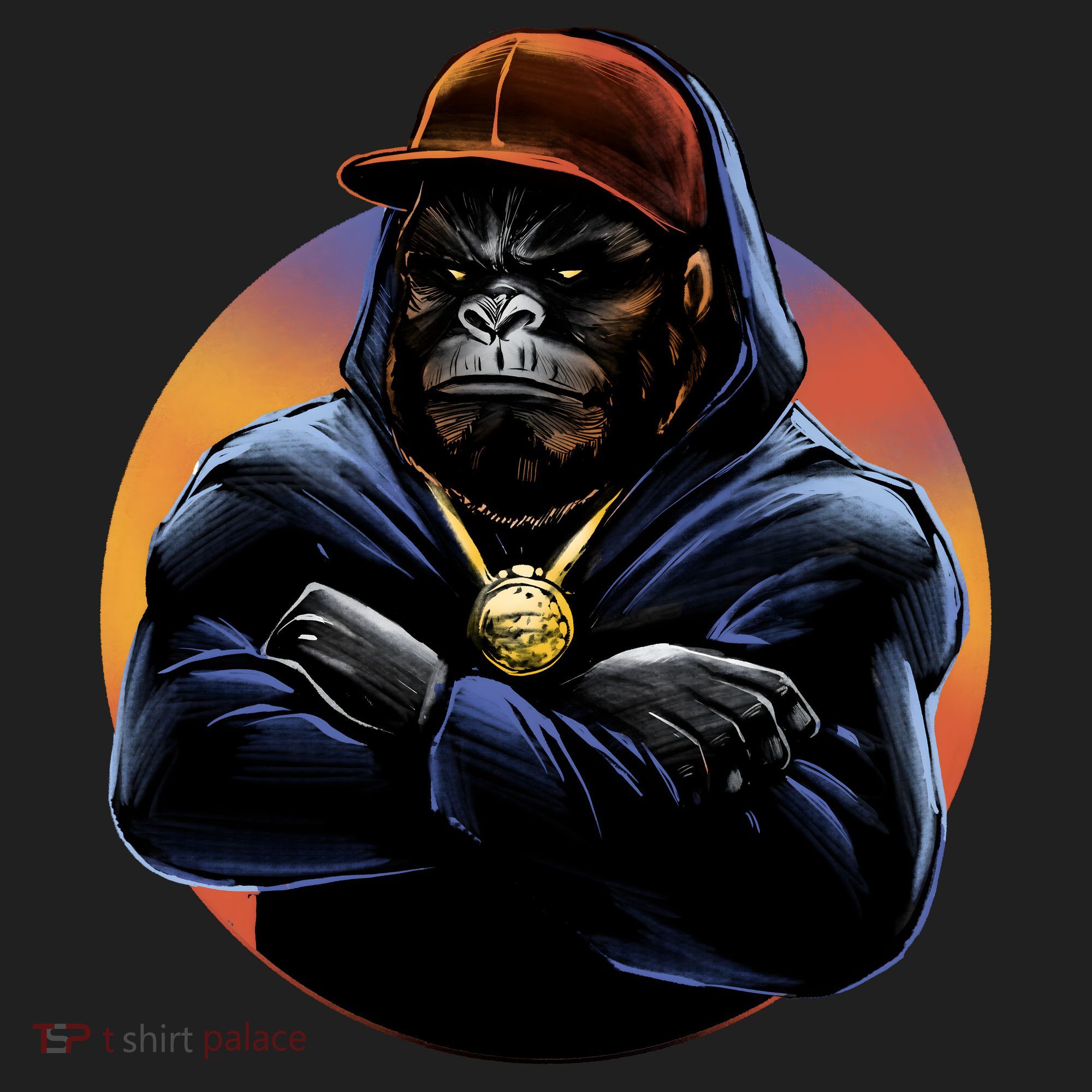 Bad Ass Hip Hop Monkey Women's Sweatshirt