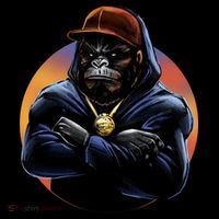 Bad Ass Hip Hop Monkey Bucket Hat thumb 4