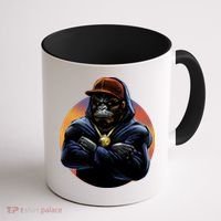 Bad Ass Hip Hop Monkey Coffee Mug thumb 1