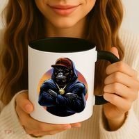 Bad Ass Hip Hop Monkey Coffee Mug thumb 3
