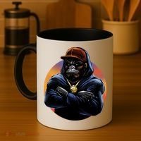 Bad Ass Hip Hop Monkey Coffee Mug thumb 4