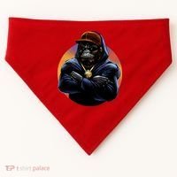 Bad Ass Hip Hop Monkey USA-Made Doggie Bandana thumb 0