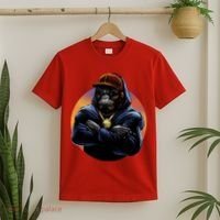 Bad Ass Hip Hop Monkey T-Shirt thumb 2