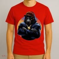 Bad Ass Hip Hop Monkey T-Shirt thumb 3