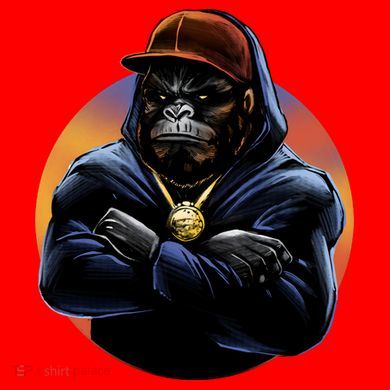 Bad Ass Hip Hop Monkey 40oz Vacuum Insulated Stainless Steel Travel Tumbler