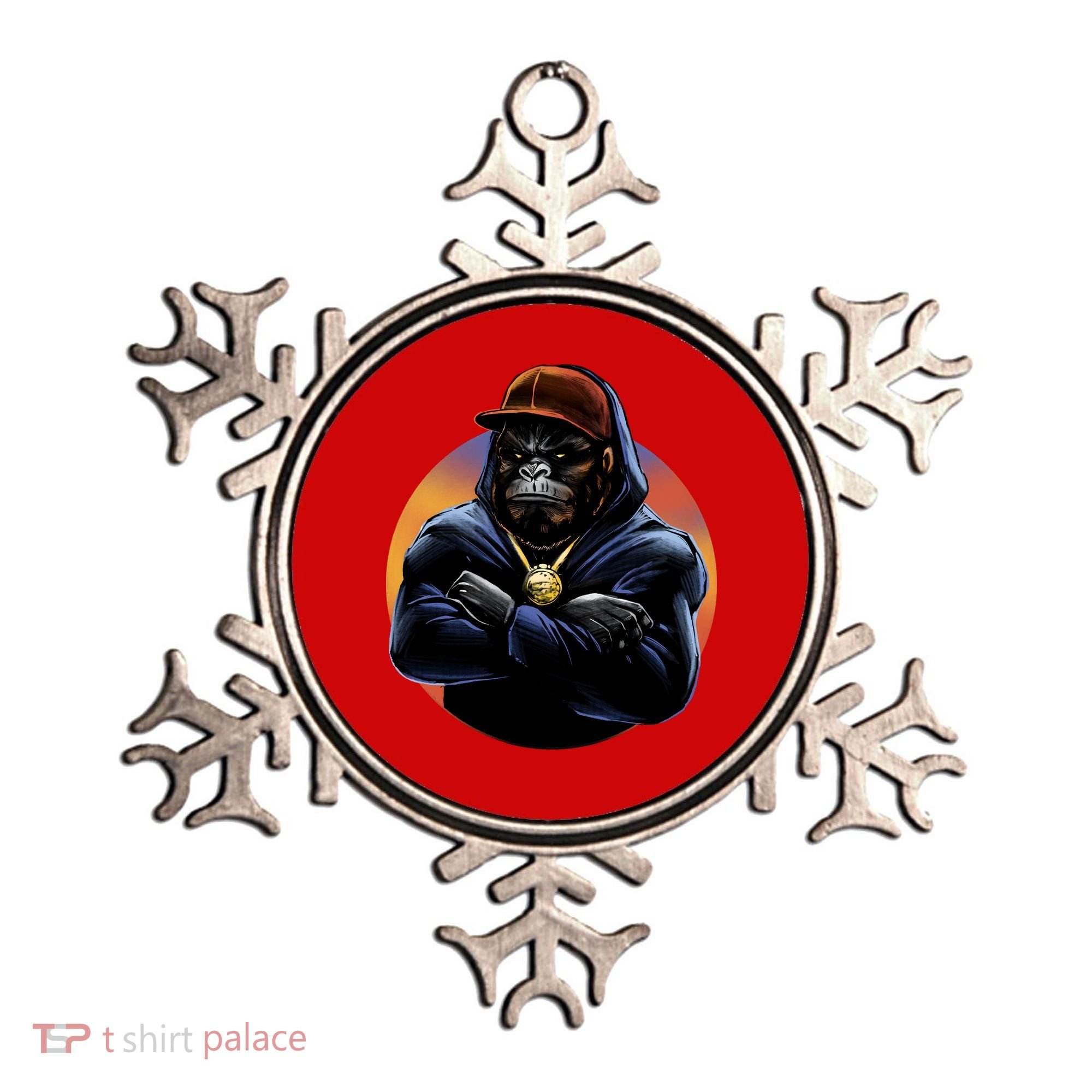 Bad Ass Hip Hop Monkey Ornament