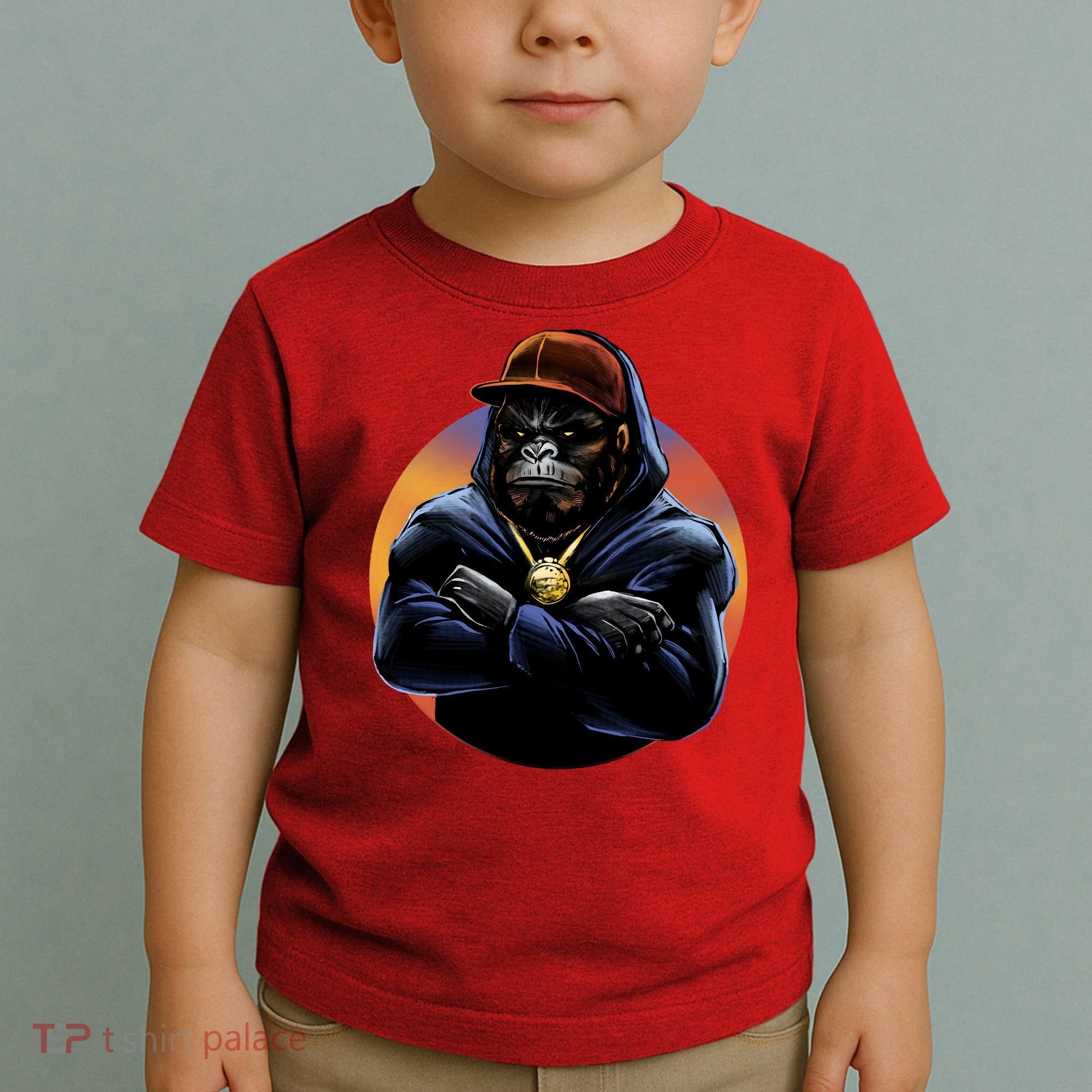 Bad Ass Hip Hop Monkey Toddler T-Shirt
