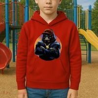 Bad Ass Hip Hop Monkey Kids Hoodie thumb 2