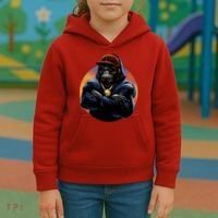 Bad Ass Hip Hop Monkey Kids Hoodie thumb 3