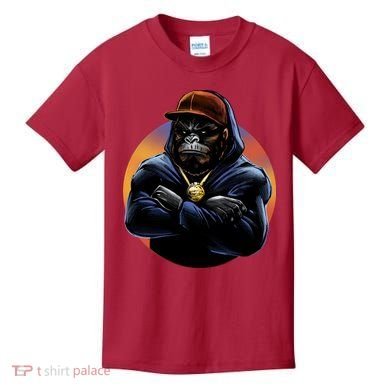 Bad Ass Hip Hop Monkey Kids T-Shirt