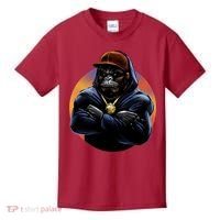 Bad Ass Hip Hop Monkey Kids T-Shirt thumb 0