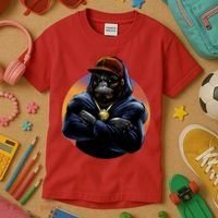 Bad Ass Hip Hop Monkey Kids T-Shirt thumb 3