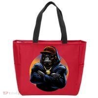 Bad Ass Hip Hop Monkey Tote Bag thumb 0