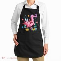 Bunny Axolotl Hunting Easter Eggs Basket Apron thumb 2