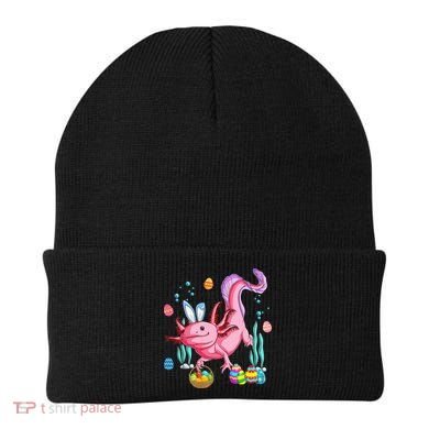 Bunny Axolotl Hunting Easter Eggs Basket Beanie