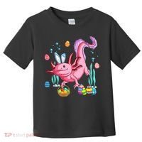 Bunny Axolotl Hunting Easter Eggs Basket Toddler T-Shirt thumb 0