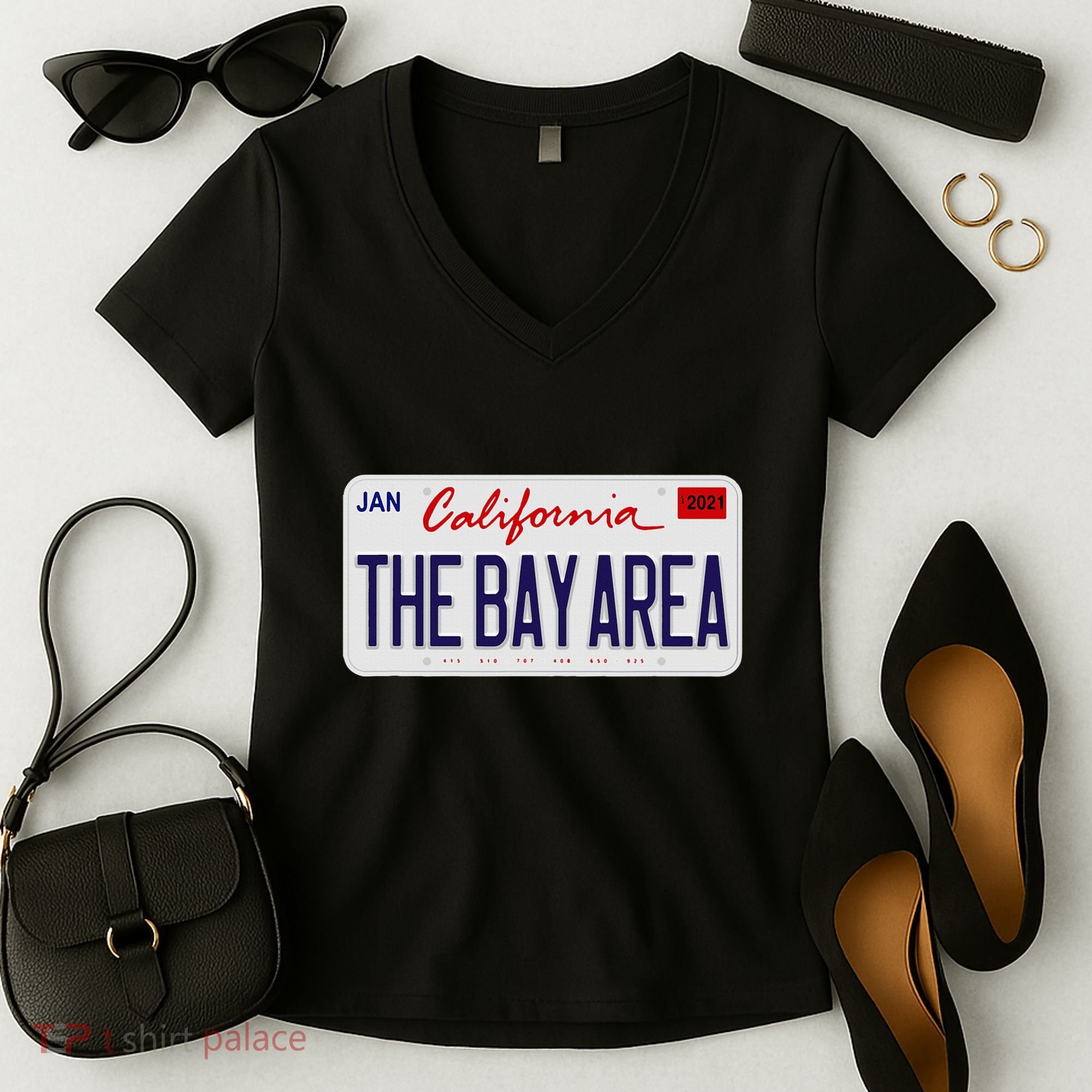 Bay Area Hyphy Bay Super Hyphy Thizz Hyphy Bay Area Women's V-Neck T-Shirt