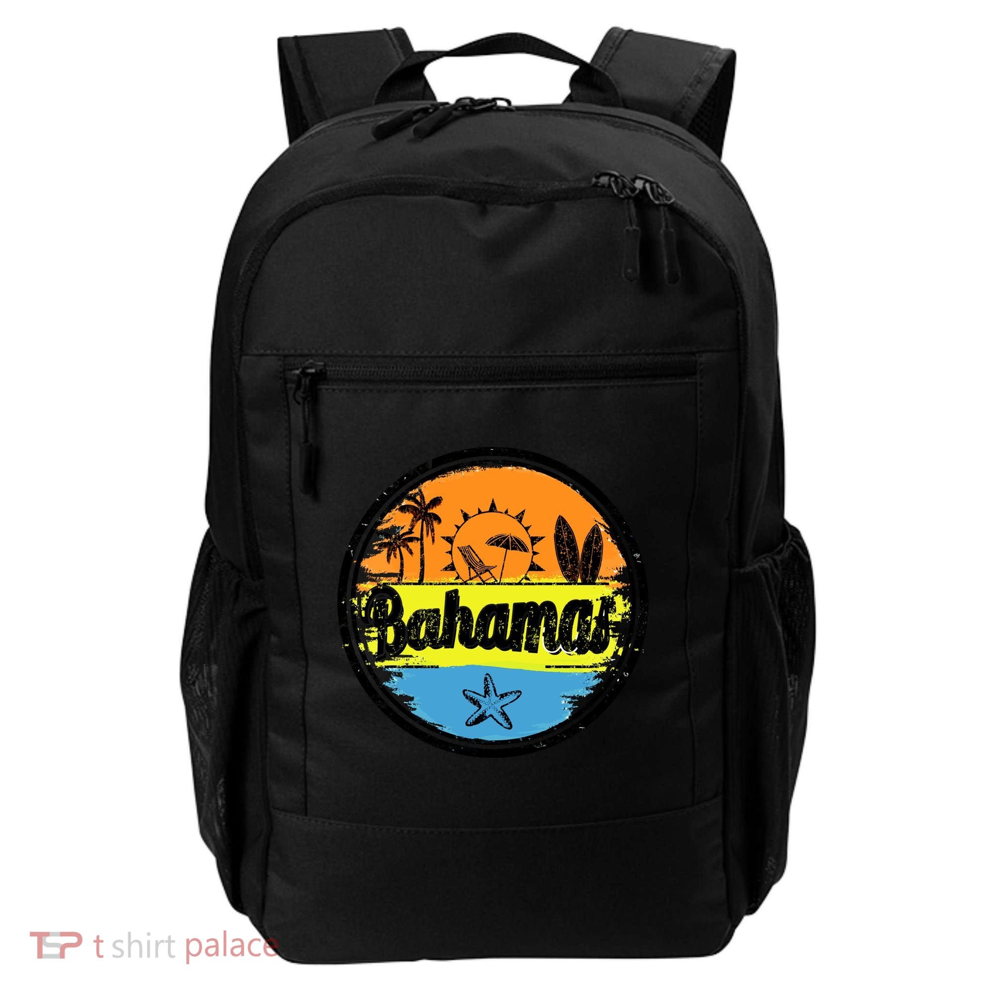 Bahamas Retro Circle Backpack