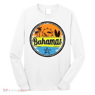 Bahamas Retro Circle Long Sleeve Shirt