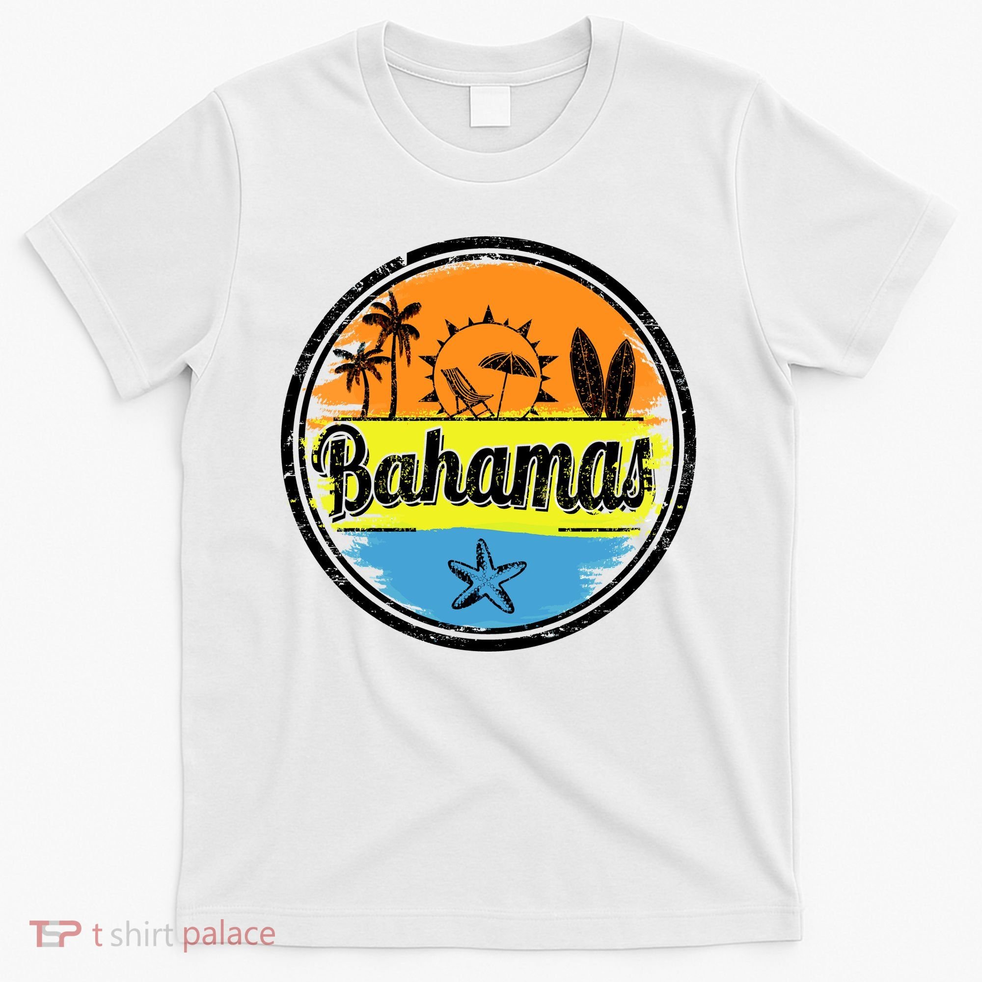 Bahamas Retro Circle T-Shirt