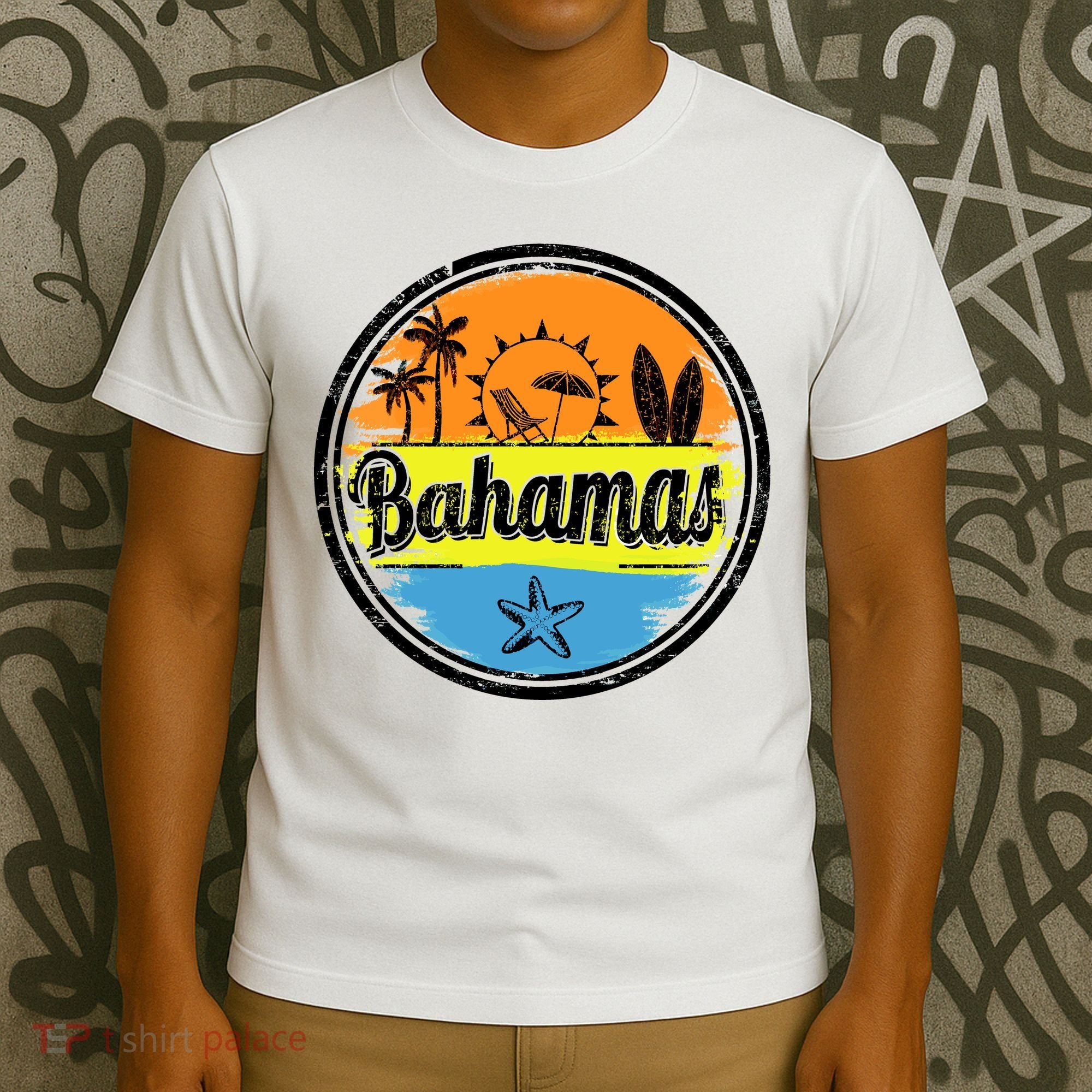 Bahamas Retro Circle T-Shirt