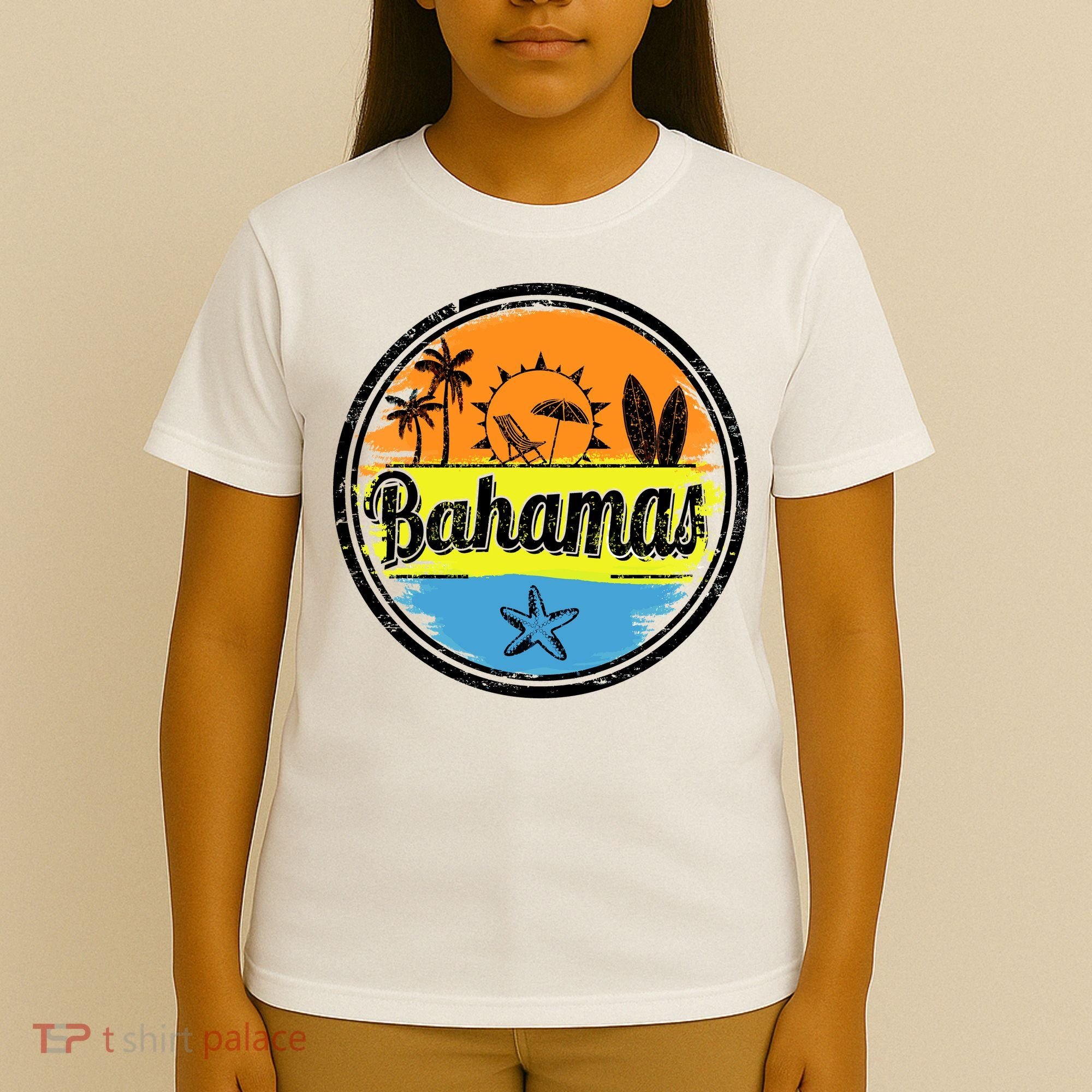 Bahamas Retro Circle T-Shirt
