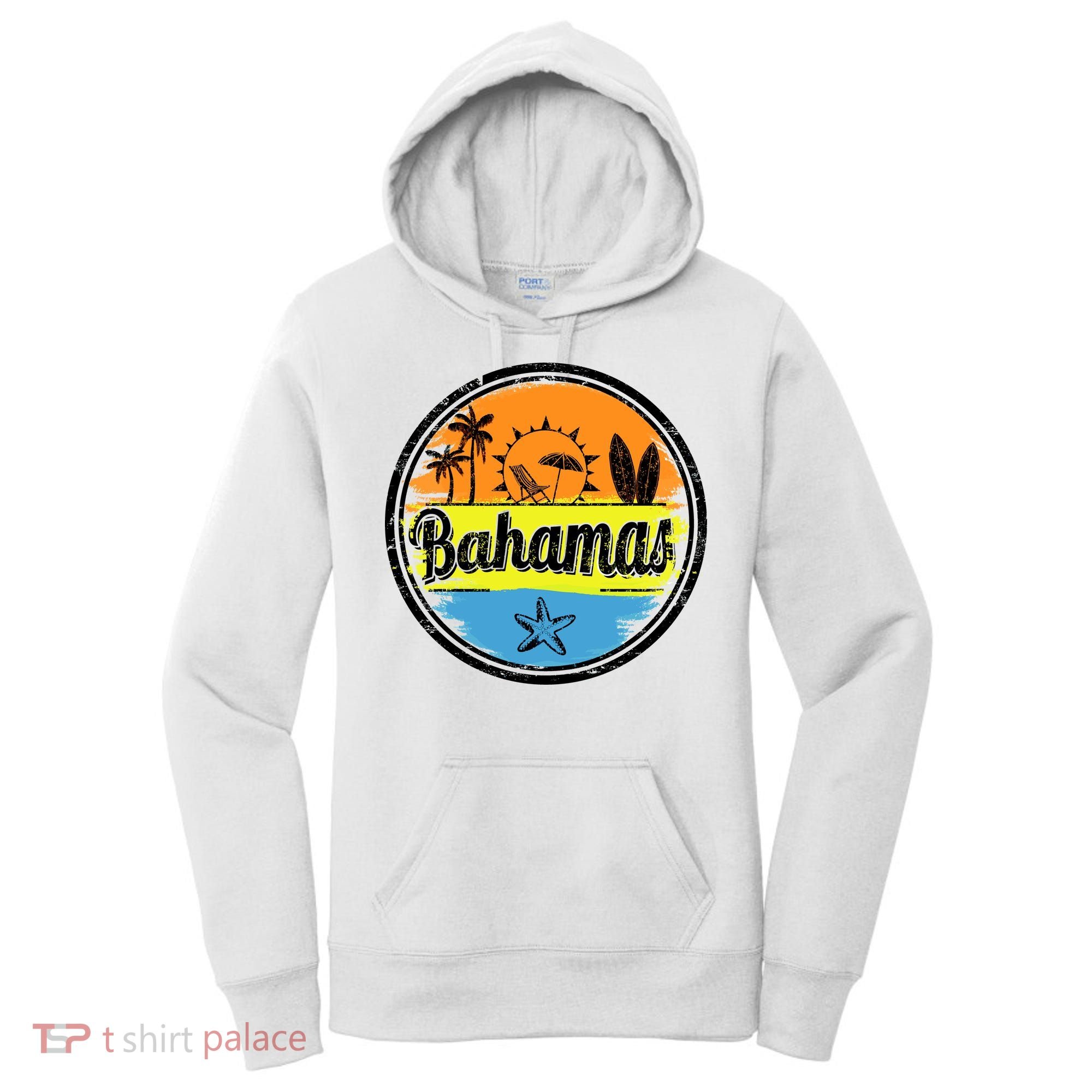 Bahamas Retro Circle Women's Hoodie